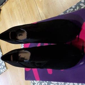 NWT- Black Suede Boot Heels 👠